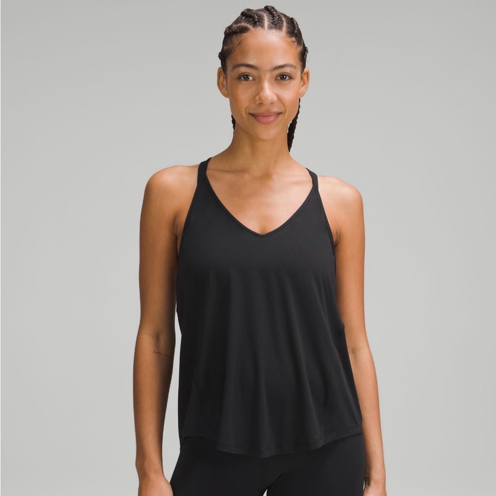 Lululemon Modal-Silk Yoga Tank Top (size 6, black)